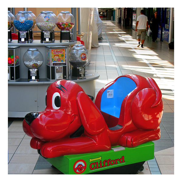 dog at manors walk shopping centre, cramlington
