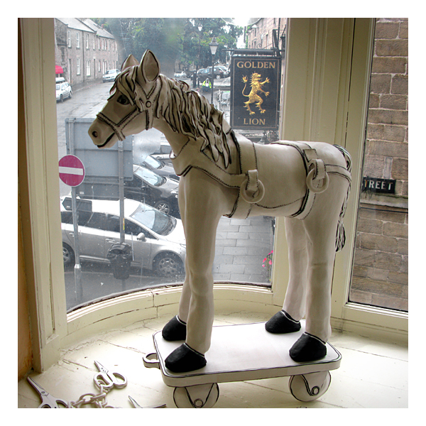 horse at balman gallery in corbridge