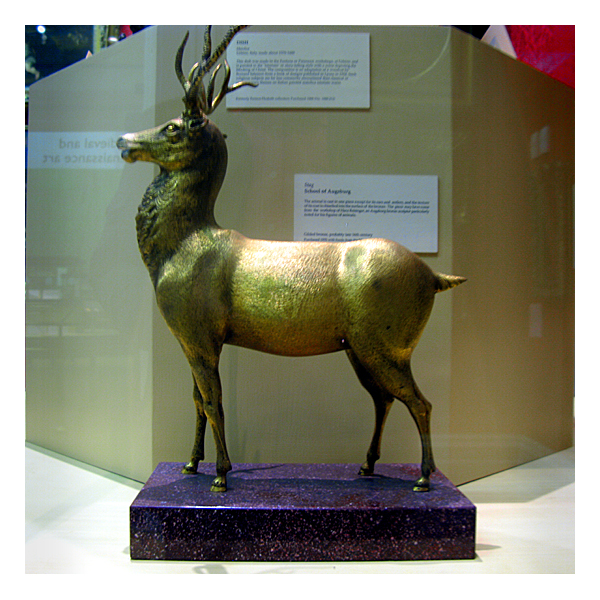 golden stag in walker art gallery, liverpool