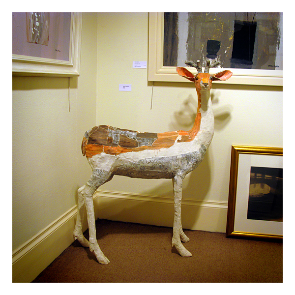 deer by susan o'byrne in bilcliffe gallery, glasgow